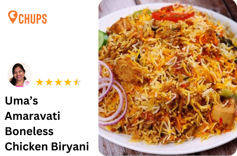Amaravati boneless chicken biryani