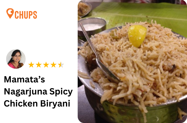 Nagarjuna spicy chicken biryani
